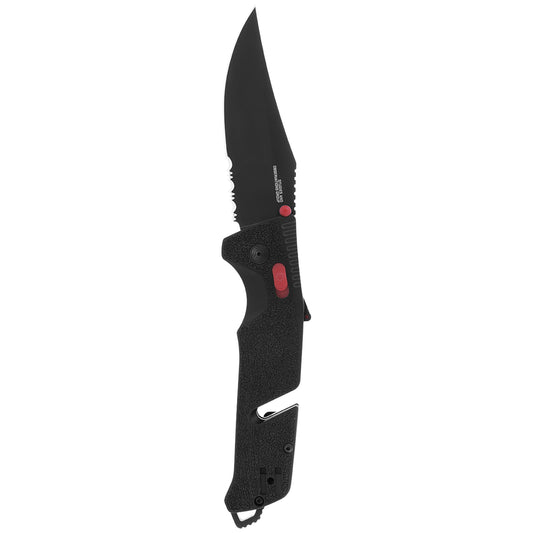 SOG Specialty Knives™ Trident Lever Lock 11-12-02-57 Black Glass-Reinforced Nylon Cryo D2 Steel Pocket Knife