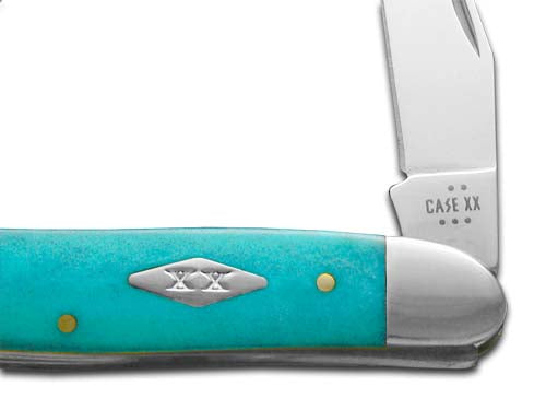 W.R. Case XX Knives Muskrat Caribbean Blue Bone 12519 Stainless 1/500 Pocket Knife