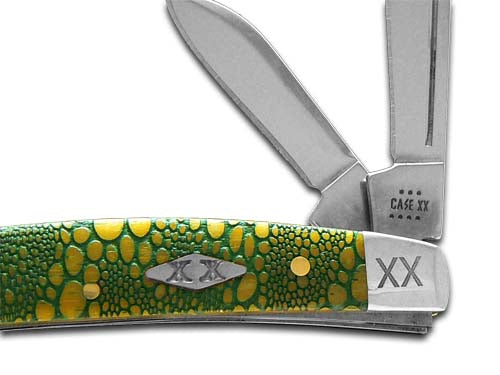 W.R. Case XX Knives Small Congress Lizard Skin Yellow Bone 12526GLS Stainless 1/500 Pocket Knife