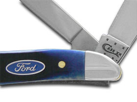 W.R. Case XX Knives Ford Motor Company Blue Bone Peanut Stainless Pocket Knife 14306