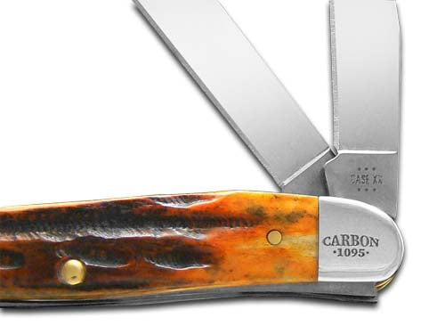 W.R. Case XX Knives Medium Stockman Jigged Sunset Autumn Bone 25221 Carbon Steel Pocket Knife