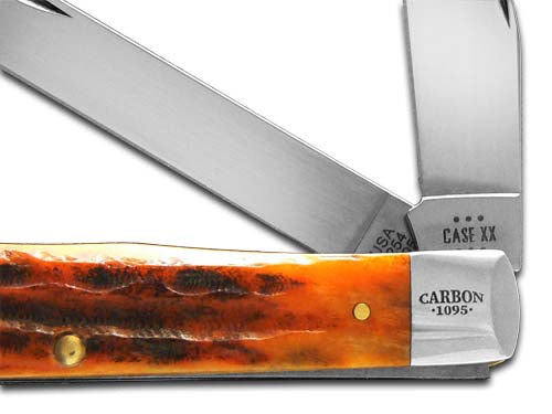 W.R. Case XX Knives Trapper Jigged Sunset Autumn Bone 25224 Carbon Steel Pocket Knife