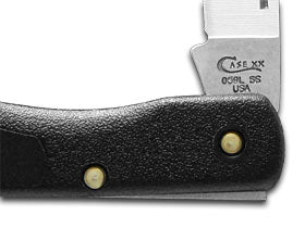 W.R. Case XX Knives Lightweight Black Zytel Blackhorn Lockback Stainless Pocket Knife 00253