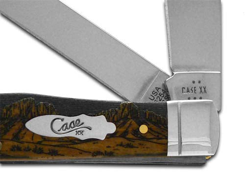 W.R. Case XX Knives Trapper Aliens Antique Bone 1/500 Stainless Pocket Knife 58182ALS