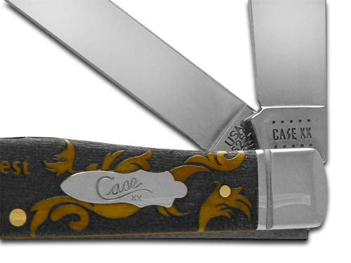 W.R. Case XX Knives World's Greatest Husband Antique Bone Trapper 1/500 Stainless Pocket Knife CA58182 WGH