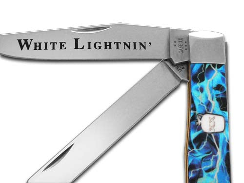 W.R. Case XX Knives Trapper White Lightning 1/300 64239 Stainless Pocket Knife