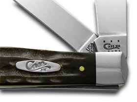 W.R. Case XX Knives Jigged Genuine Buffalo Horn Trapper Pocket Knife 65010