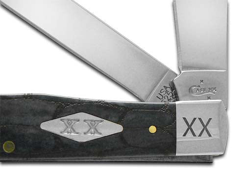W.R. Case XX Knives Tortoise Shell Gray Bone Trapper Stainless Pocket Knife 6703 TS
