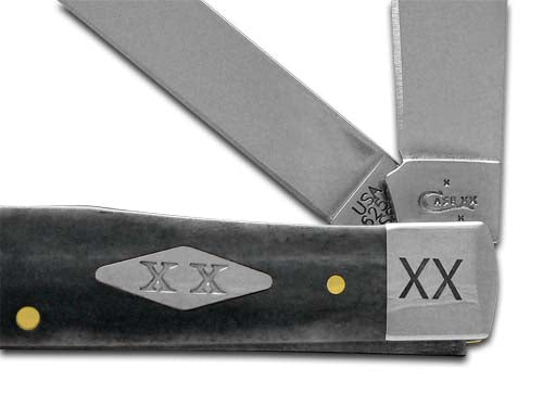 W.R. Case XX Knives Smooth Gray Bone Trapper Stainless Pocket Knife 6703