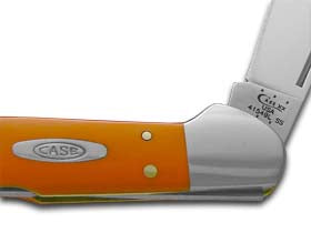 W.R. Case XX Knives High-visibility Orange Delrin Copperlock Stainless Pocket Knife 80508