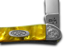 W.R. Case XX Knives Engraved Bolster Series Genuine 24K Corelon Toothpick Pocket Knife 91009624KT/E