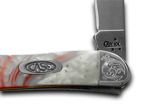 W.R. Case XX Knives Engraved Bolster Series Peppermint Corelon Toothpick Pocket Knife 910096PM/E