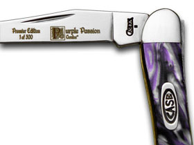 W.R. Case XX Knives Purple Passion Genuine Corelon 1/2500 Toothpick Pocket Knife 910096PP