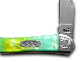 W.R. Case XX Knives Engraved Bolster Series Genuine Rainbow Corelon Toothpick Pocket Knife 910096RB/E