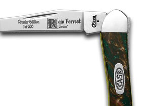 W.R. Case XX Knives Rain Forrest Genuine Corelon Toothpick 1/500 Pocket Knife 910096RF