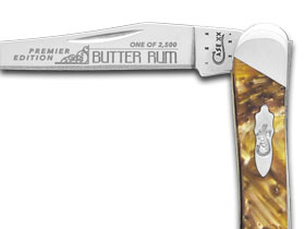 W.R. Case XX Knives Slant Series Butter Rum Corelon Small Toothpick 1/2500 Stainless Pocket Knife S910096BR