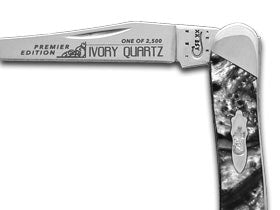 W.R. Case XX Knives Slant Series Ivory Quartz Corelon Small Toothpick 1/2500 Stainless Pocket Knife S910096IQ