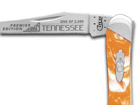W.R. Case XX Knives Slant Series Tennessee Orange Small Toothpick 1/2500 Stainless Pocket Knife S910096TN