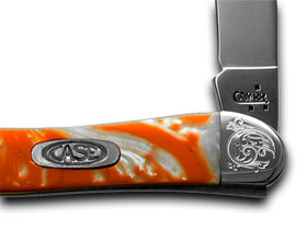 W.R. Case XX Knives Engraved Bolster Series Tennessee Orange Corelon Toothpick Pocket Knife 910096TN/E