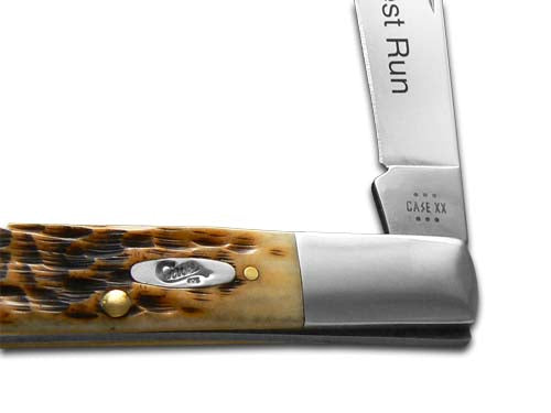 W.R. Case XX Knives Single-blade Razor Jack Jigged Amber Bone Stainless Pocket Knife 91596