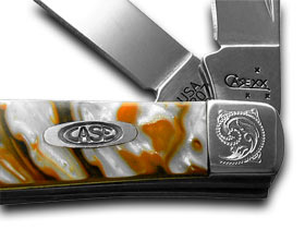 W.R. Case XX Knives Engraved Bolster Series Genuine Oktoberfest Corelon Mini Trapper Pocket Knife 9207OF/E