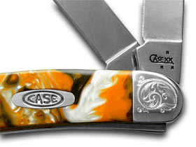 W.R. Case XX Knives Engraved Bolster Series Genuine Oktoberfest Corelon Stockman Pocket Knife 9318OF/E