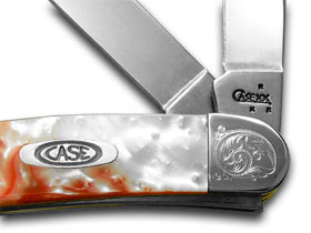 W.R. Case XX Knives Engraved Bolster Series Peppermint Corelon Stockman Pocket Knife 9318PM/E
