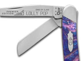 W.R. Case XX Knives Slant Series Lolly Pop Medium Stockman 1/2500 Stainless Pocket Knife S9318LP