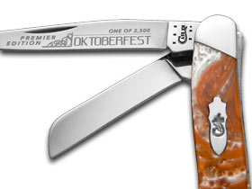 W.R. Case XX Knives Slant Series Oktoberfest Corelon Medium Stockman 1/2500 Pocket Knife S9318OF