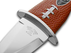 Canal Street Cutlery Co.โข Football Fixed Blade CTF10 Football Leather 400 Series Stainless Steel Knife