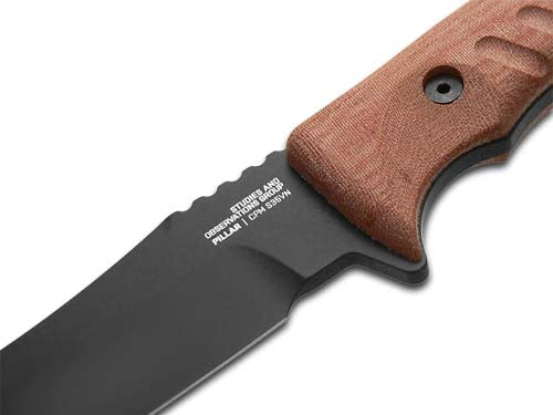 SOG Specialty Knives™ Pillar LTD Fixed Blade UF1005-BX Red Canvas Micarta CPM S35VN Stainless Steel Knife