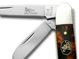 Steel Warrior™ Range Rider Stockman SW-114ITS Imitation Tortoise Shell 440 Stainless Steel Pocket Knife