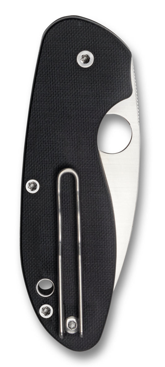 Spyderco Knives™ Efficient Liner Lock C216GP Black G-10 8Cr13MoV Stainless Steel Pocket Knife