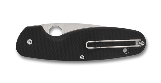 Spyderco Knives™ Emphasis Liner Lock C245GP Black G-10 8Cr13MoV Stainless Steel Pocket Knife