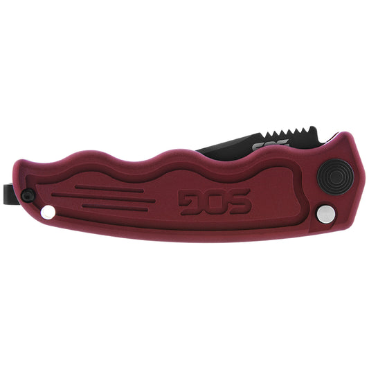 SOG Specialty Knivesโข California Special ST-14RD Red Anodized Aluminum AUS-8 Stainless Steel Pocket Knife