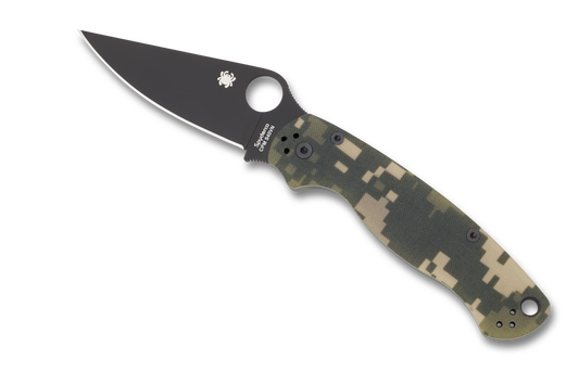 Spyderco Knives™ Para Military 2 Liner Lock C81GPCMOBK2 Camo G-10 CPM S45VN Stainless Steel Pocket Knife