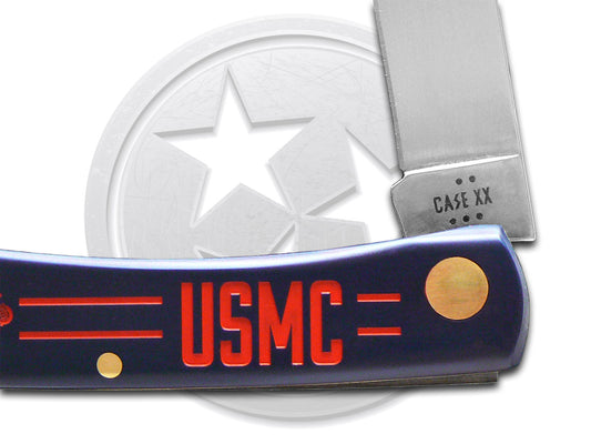 W.R. Case XX Knives Sod Buster Jr USMC Marines Dark Blue Synthetic Pocket Knife 13211