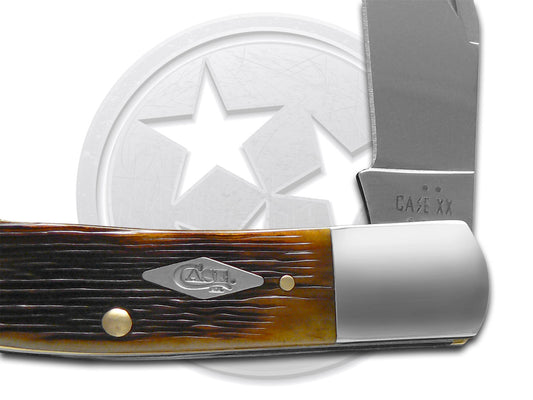 W.R. Case XX Knives Axe Handle Barn Board Jig Antique Bone 64260 Stainless 1/500 Pocket Knife