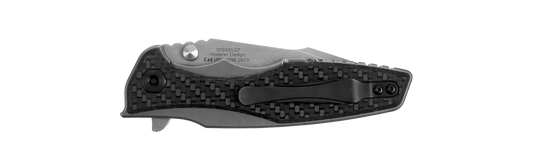 Zero Tolerance Knives™ 0393 Frame Lock 0393GLCF Black Carbon Fiber and Titanium CPM 20CV Stainless Steel Pocket Knife