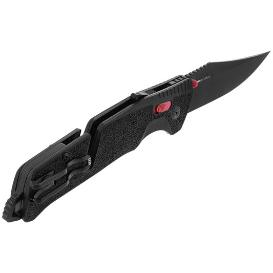 SOG Specialty Knives™ Trident AT Lever Lock 11-12-01-57 Black Glass-Reinforced Nylon D2 Semi-Stainless Steel Pocket Knife