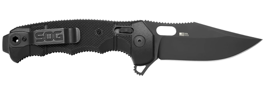 SOG Specialty Knives™ Seal XR Folding 12-21-02-57 Black Glass Reinforced Nylon CPM S35VN Stainless Steel Pocket Knife