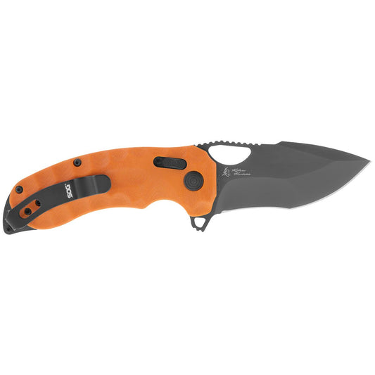 SOG Specialty Knives™ Kiku Xr Lever Lock 12-27-03-57 Orange G-10 CTS XHP Stainless Steel Pocket Knife