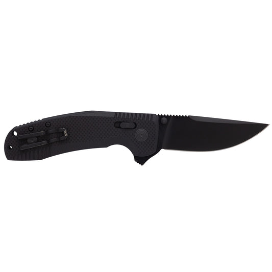SOG Specialty Knives™ SOG-TAC XR Crossbar Lock 12-38-01-57 Black G-10 Cryo D2 Stainless Steel Pocket Knife