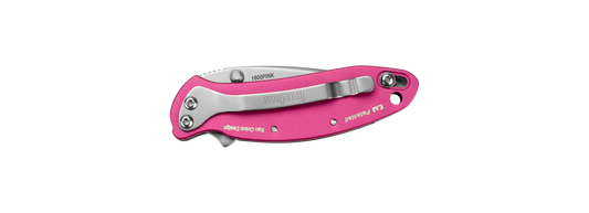 Kershaw Knives™ Chive Liner Lock 1600PINK Pink Anodized Aluminum High Carbon 420HC Steel Pocket Knife