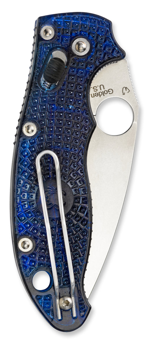 Spyderco Knives™ Manix 2 Lever Lock C101PBL2 Blue Fiberglass Reinforced Co-Polymer CTS BD1N Stainless Steel Pocket Knife