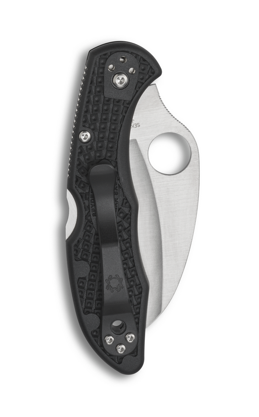 Spyderco Knives™ Tasman 2 Lockback C106PBK2 Black Fiberglass Reinforced Nylon H2 Stainless Steel Pocket Knife