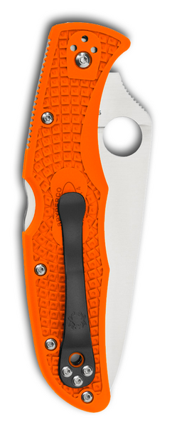 Spyderco Knives™ Endura 4 Lockback C10FPOR Orange Fiberglass Reinforced Nylon VG-10 Stainless Steel Pocket Knife