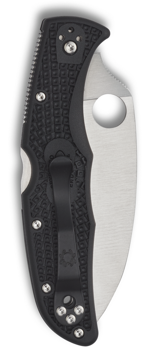 Spyderco Knives™ Endura 4 Lockback C10FPWCBK Black Fiberglass Reinforced Nylon VG-10 Stainless Steel Pocket Knife