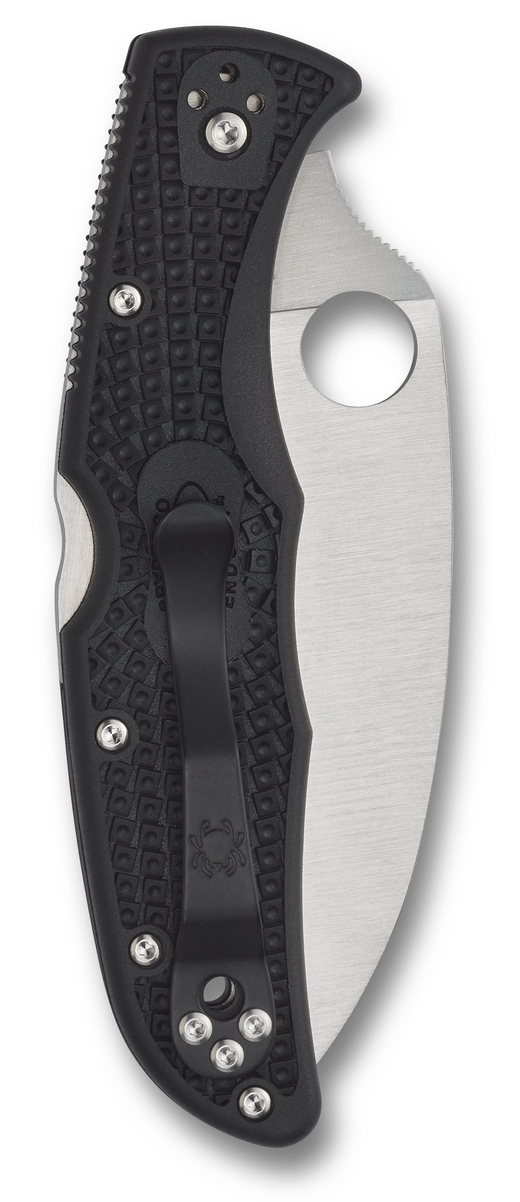 Spyderco Knives™ Endura 4 Lockback C10FSWCBK Black Fiberglass Reinforced Nylon VG-10 Stainless Steel Pocket Knife