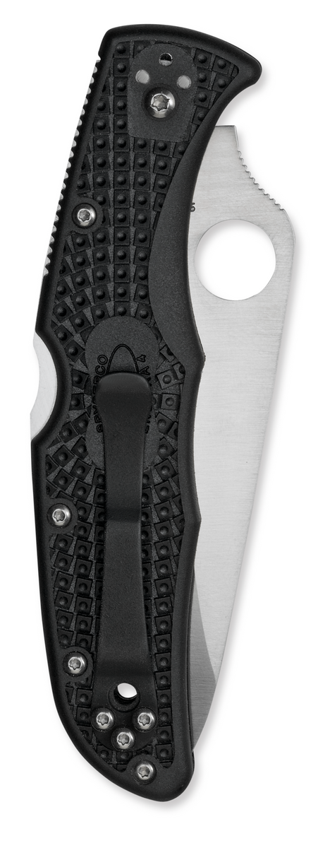 Spyderco Knives™ Endura 4 Lockback C10PBK Black Fiberglass Reinforced Nylon VG-10 Stainless Steel Pocket Knife